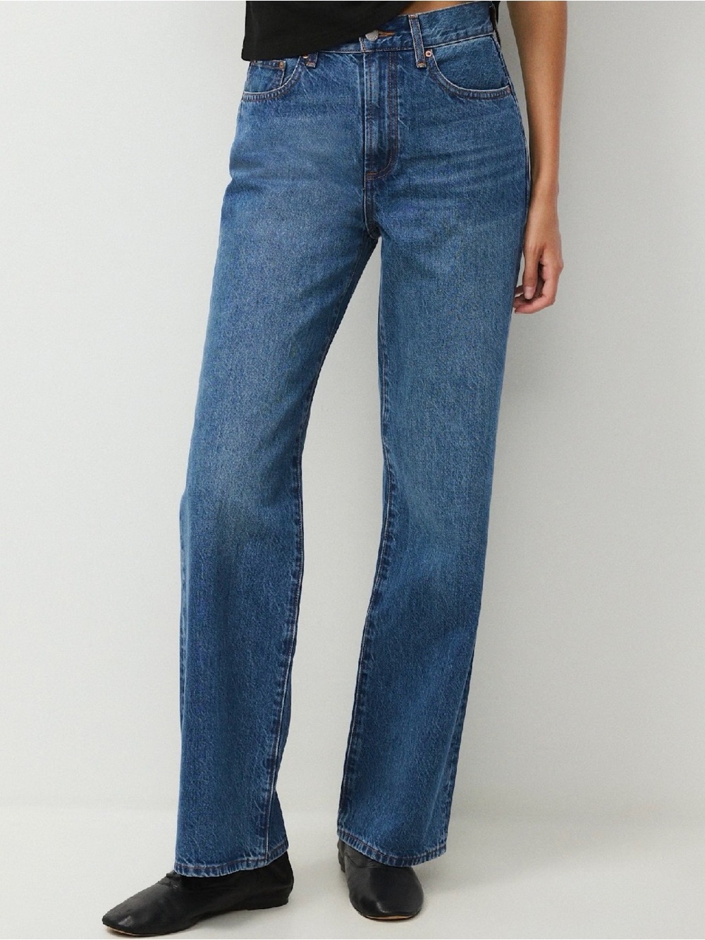 ARITZIA NWT DENIM FORUM FARRAH HI-RISE WIDE JEAN Sz 28